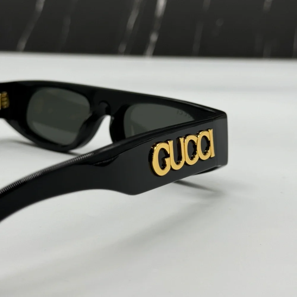 NEW GG1771S 001 GUCCI BLACK GREY GEOMETRIC WOMEN GUCCI SUNGLASSES